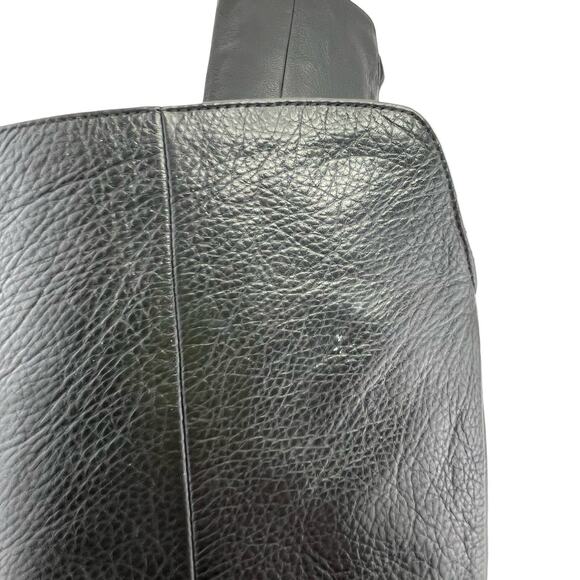 Johnston & Murphy Black Leather Knee-High Boots – Sleek Toe, V-Cut, Size 7M - Picture 11 of 13